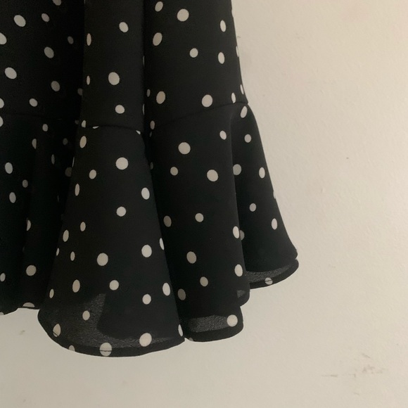 JACK by BB Dakota Black Polka Dot One Sleeve Dress - Picture 5 of 8